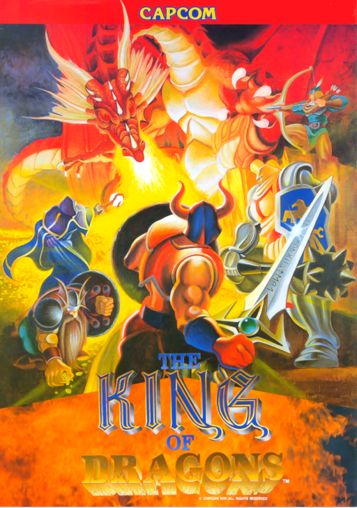 The King of Dragons (World 910711) Arcade Game Cover